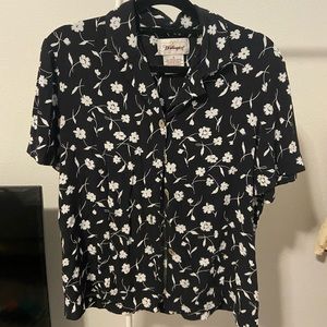 Vintage Short Sleeve Button Up